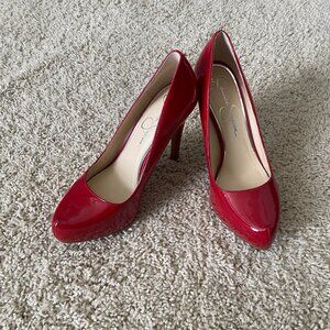 Jessica Simpson Red Pumps Size 7m/37.5